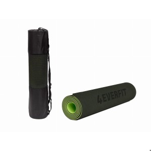 Mata gimnastyczna do ćwiczeń TPE 6mm - Zielona